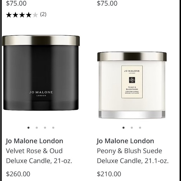 Jo Malone Other - Joe Malone 2 wick candle in the scent VELVET ROSE AND OUD. I only asking $90.00